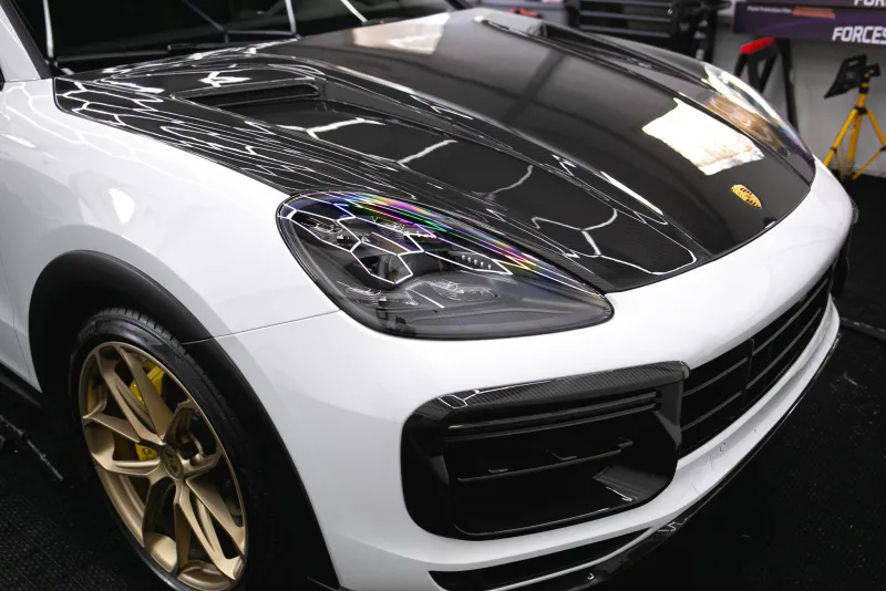 Porsche Cayenne Turbo GT full PPF — Shiro Detailing Brzesko